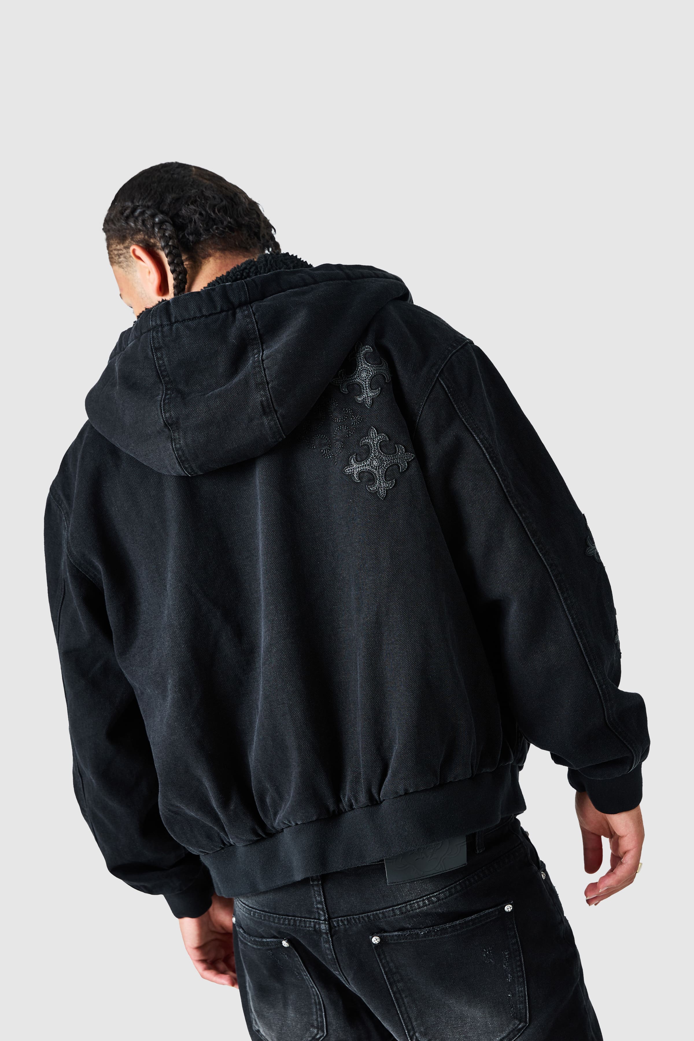 Icon Patch Jacket - Black