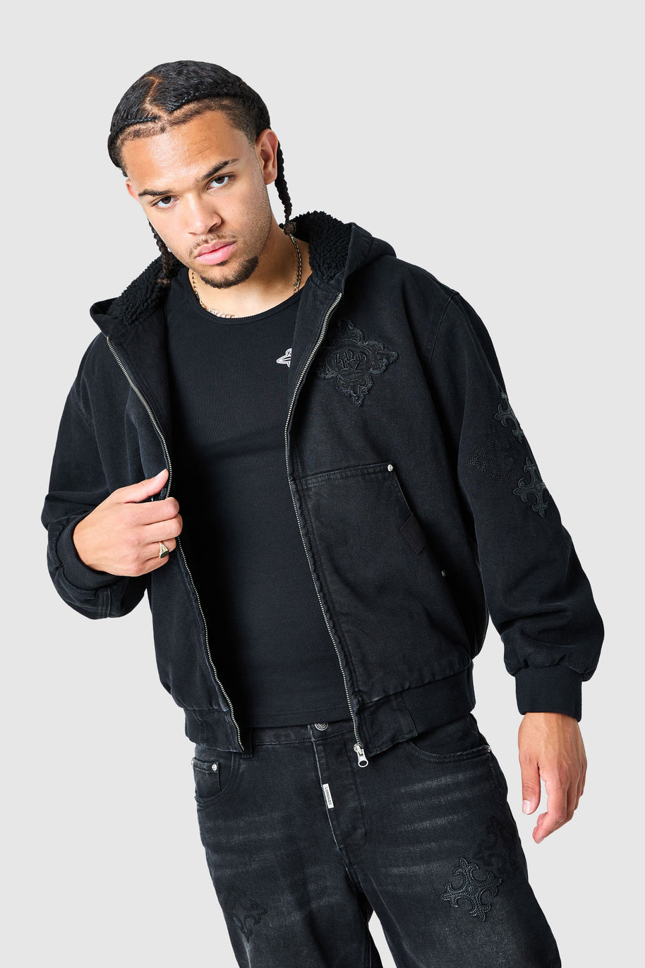 Icon Patch Jacket - Black