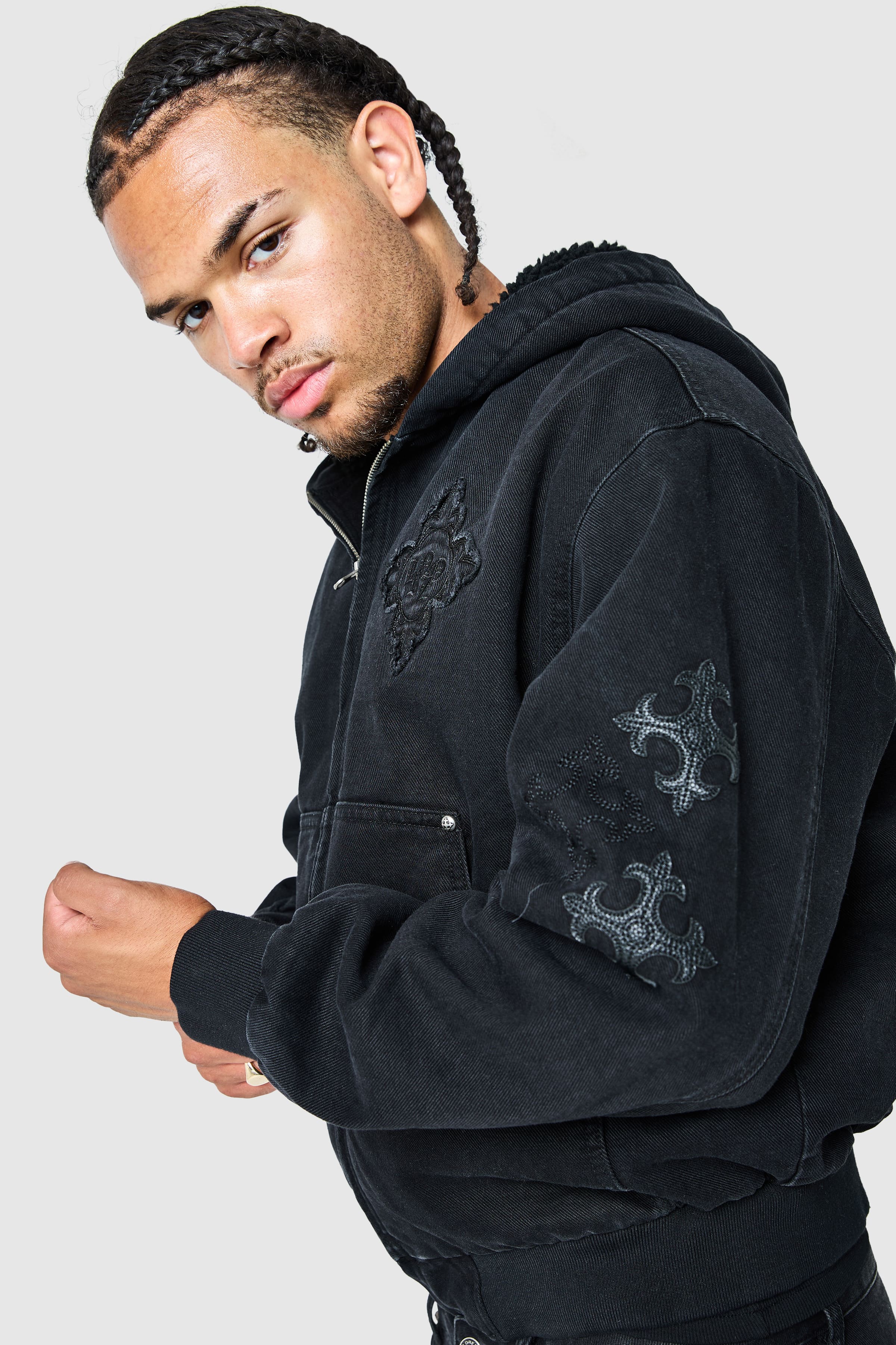 Icon Patch Jacket - Black