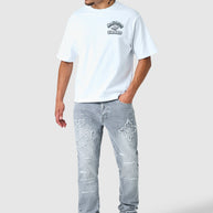 Icon Patch Flare Jean - Light Grey