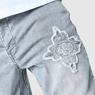 Icon Patch Flare Jean - Light Grey