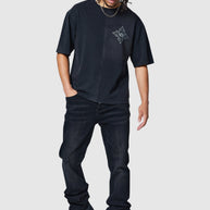 Stacked Jean - Black Stone Wash
