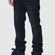 Stacked Jean - Black Stone Wash
