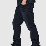 Stacked Jean - Black Stone Wash