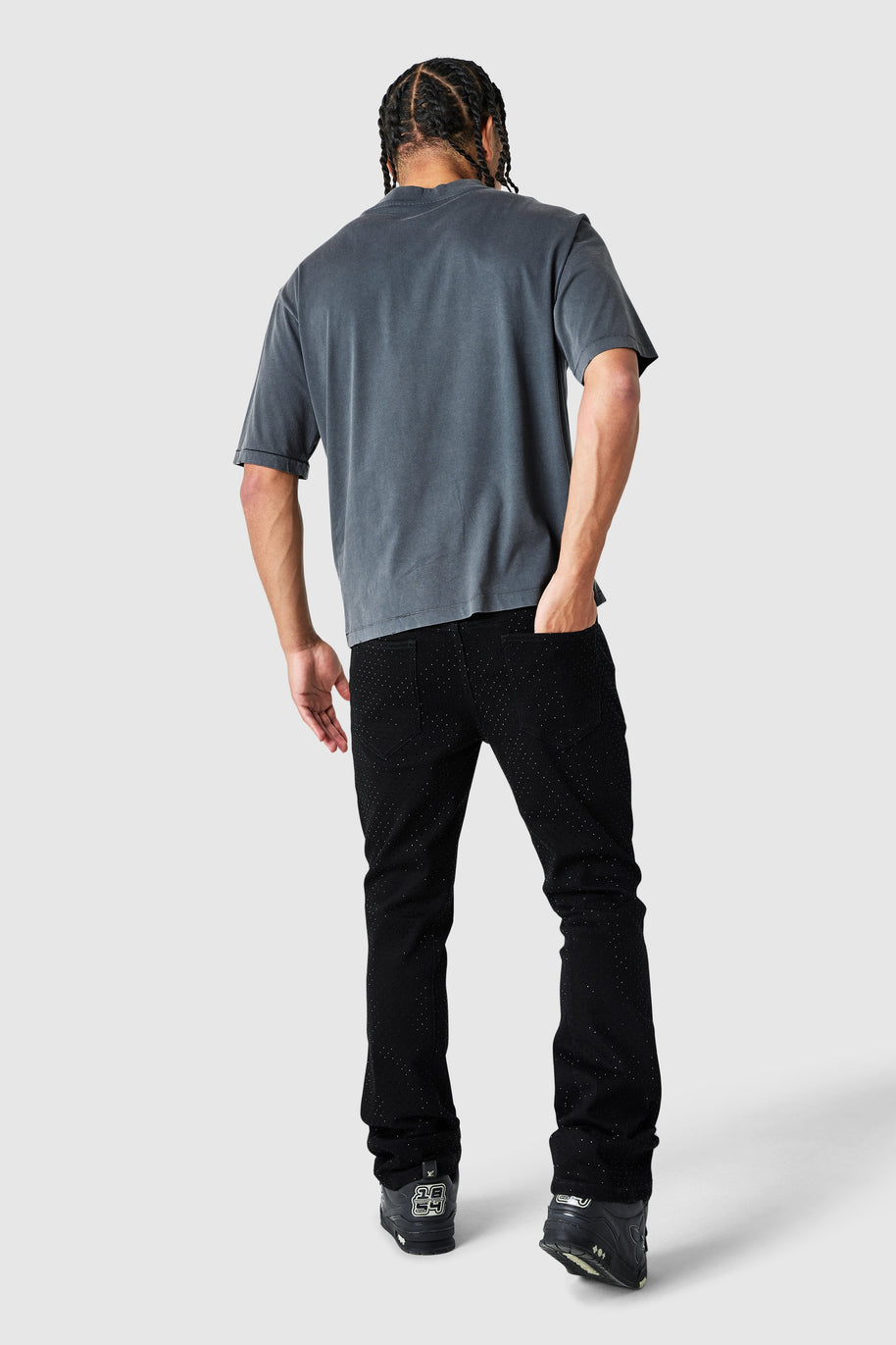 Deity Tee - Black Acid Wash
