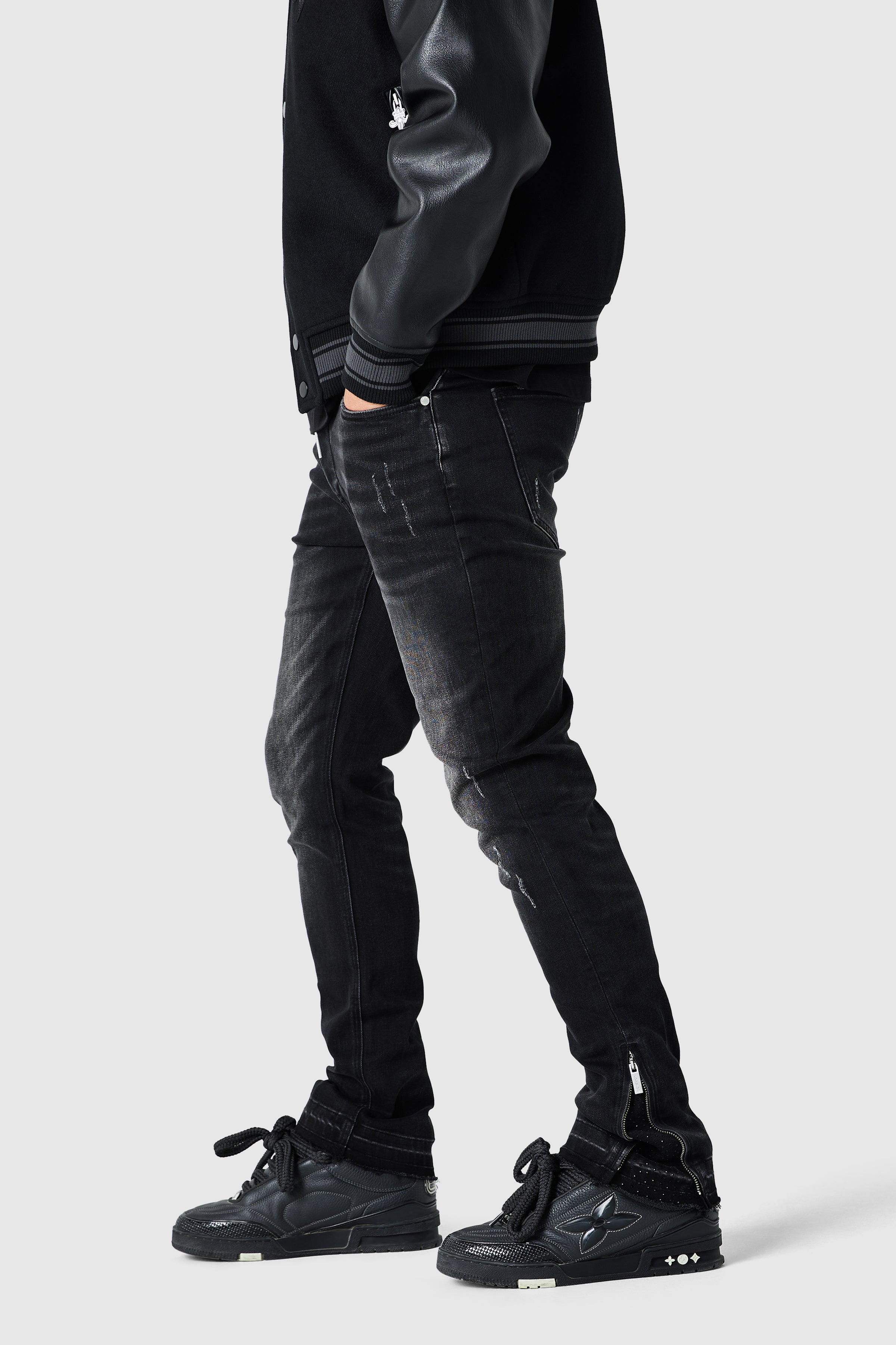 Ovie Slim Jean - Jet Black