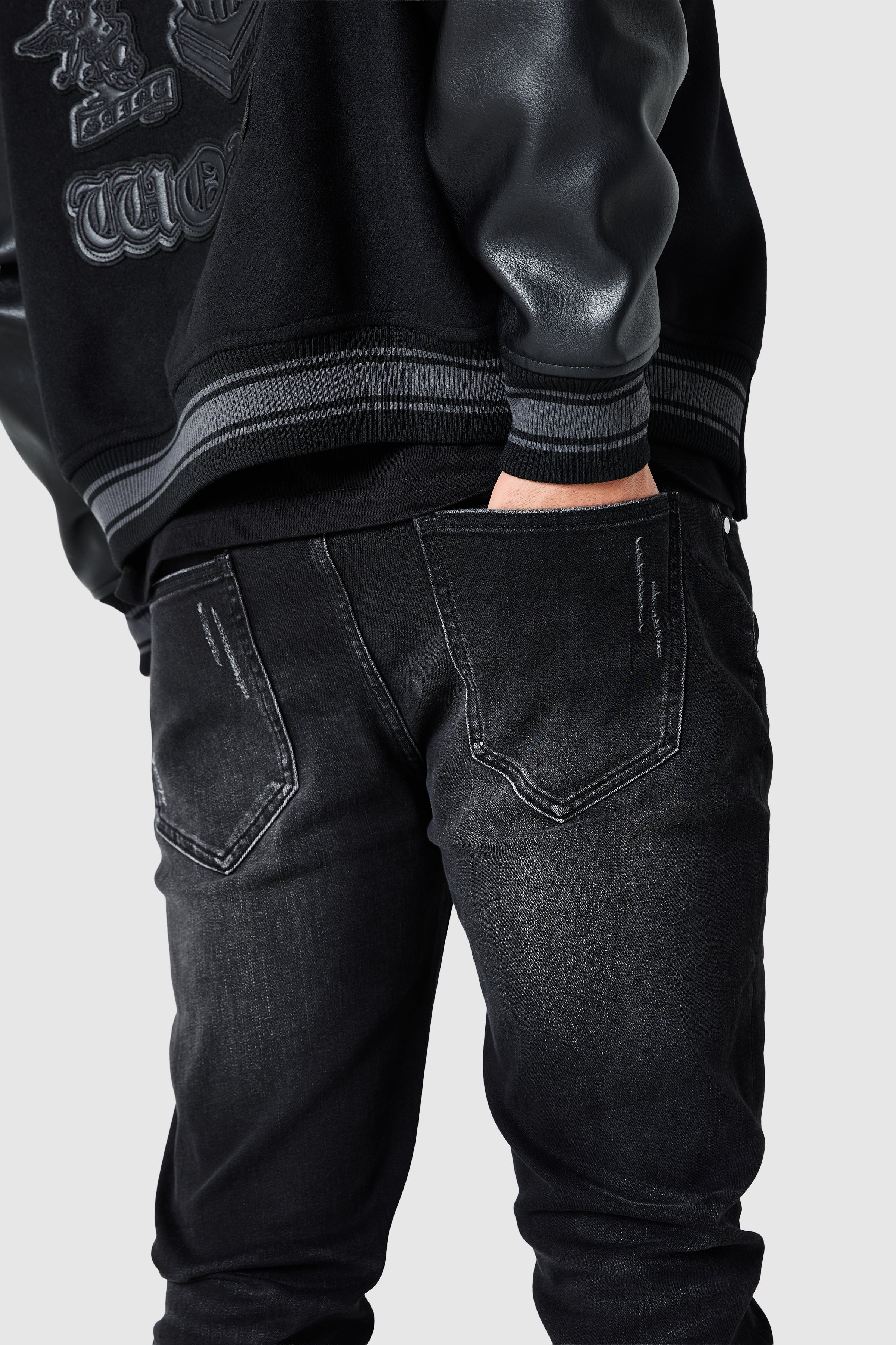 Ovie Slim Jean - Jet Black