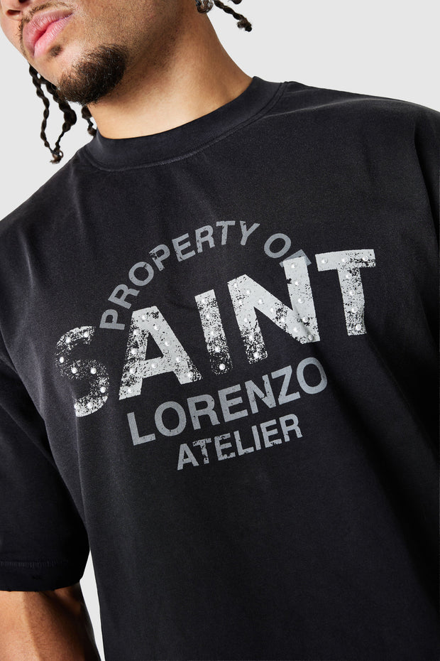 Saint Stud Tee - Inkwell Shadow